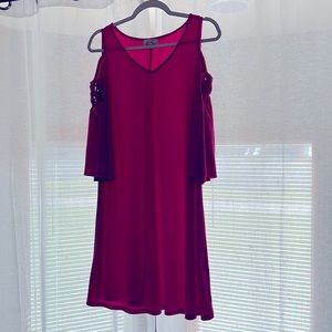 Ivy Lane Magenta knee length dress